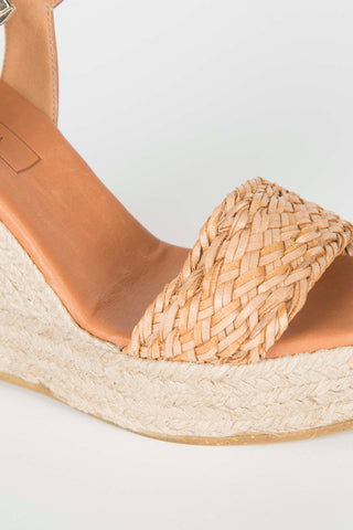 SANDALIA CUÑA CAMEL