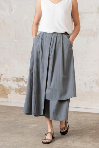 FALDA CAPAS TECNO GRIS