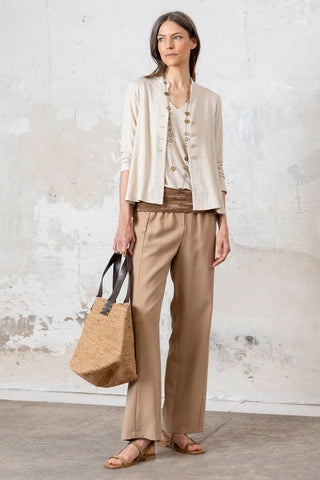 CHAQUETA PUNTO BEIGE