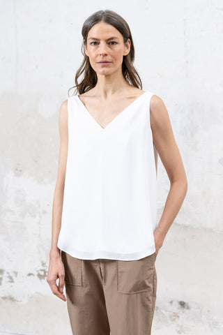 TOP BREST TIRANTE ESCOTE ABIERTO BLANCO