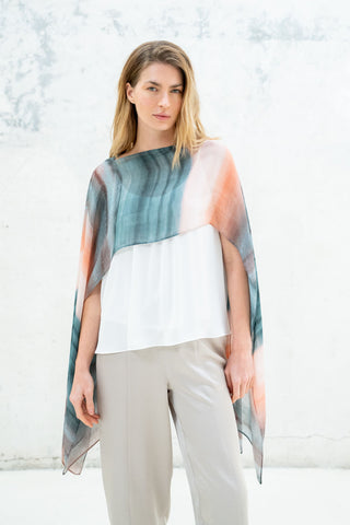 MANGUITO MULTICOLOR VERDE AGUA SALMÓN Y CRUDO