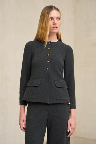 Julie dark gray marl jacket