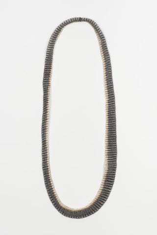 Silver and gunmetal Ciren necklace