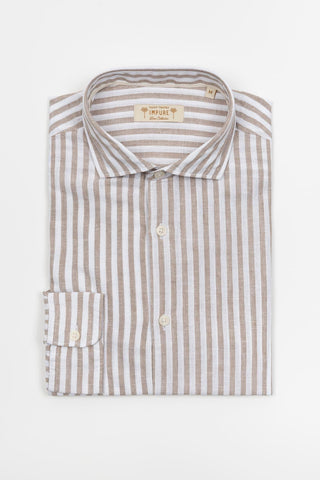 Camisa lino beige Impure