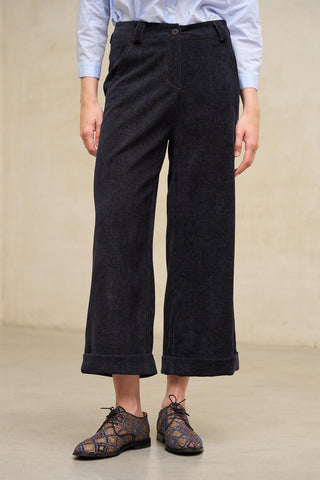 Navy Bore Pants