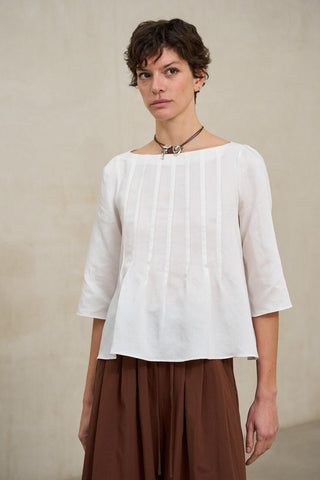 Blusa Évania blanco