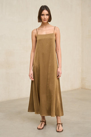 Odine camel dress