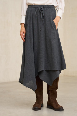 Naila charcoal grey skirt