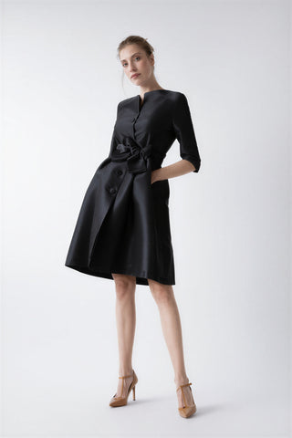 Black Odelia Trench Dress