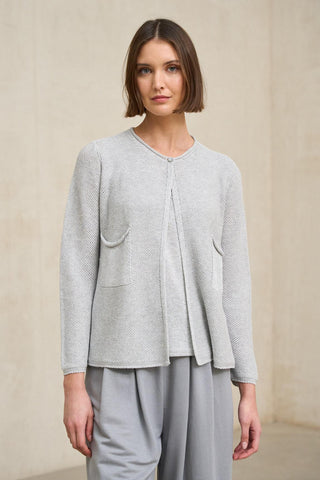 Chaqueta de punto Lierne gris claro