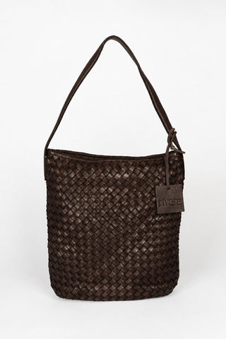 Bolso Baira trenzado marrón
