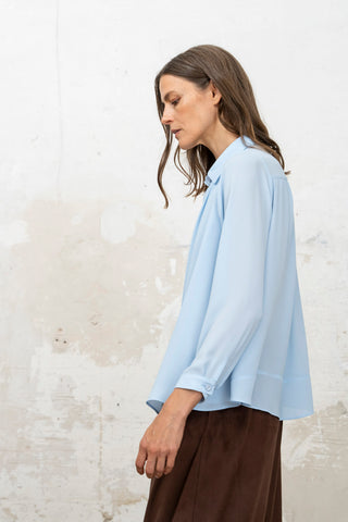 CAMISERA PLIEGUES AZUL 