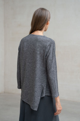 JERSEY ANCONA CUELLO PICO LAZADA GRIS MEDIO