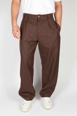 PANTALON HOMBRE ANCHO MARRON