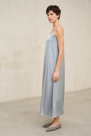 Vestido Soreya azul humo