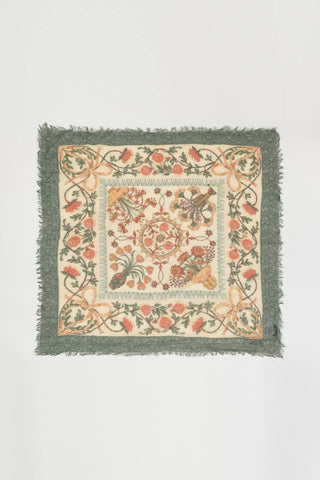 Taira Scarf in earth and green tones