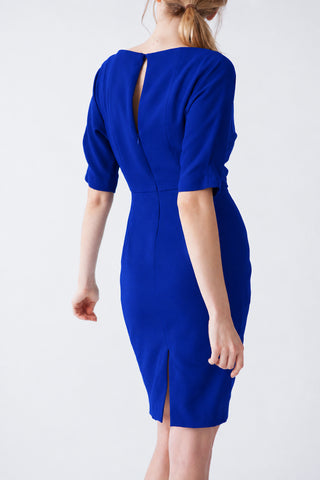 Vestido Ros azul royal