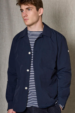 Camisa azul marino Koike