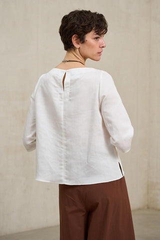 Blusa Évania blanco