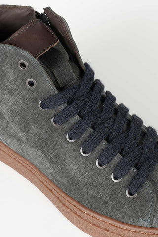 Calven grayish-blue high-top sneaker