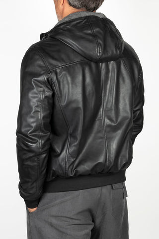 Black Brelon leather jacket