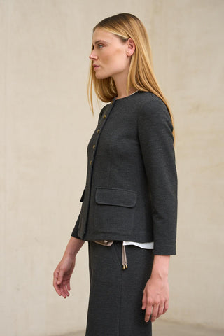 Julie dark gray marl jacket