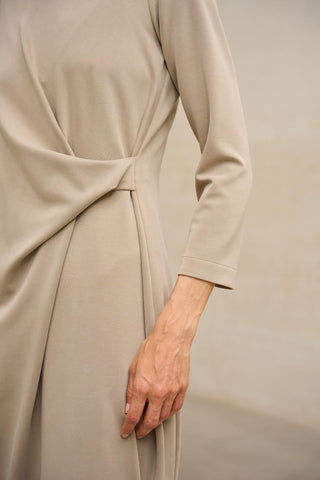 Vestido Belurena piedra