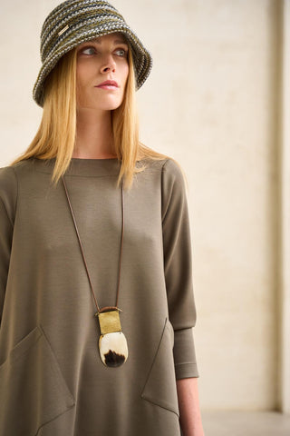 Collar Seiva latón hueso