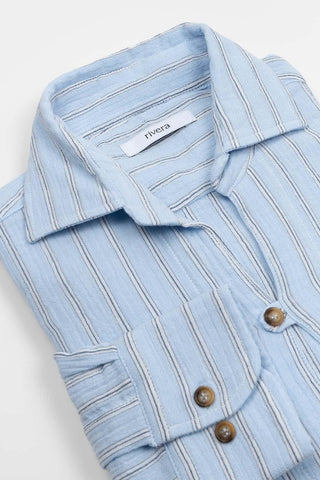 Elian sky blue Rivera shirt