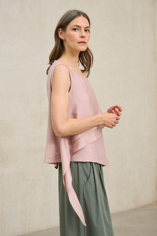 Blusa Alma rosa empolvado
