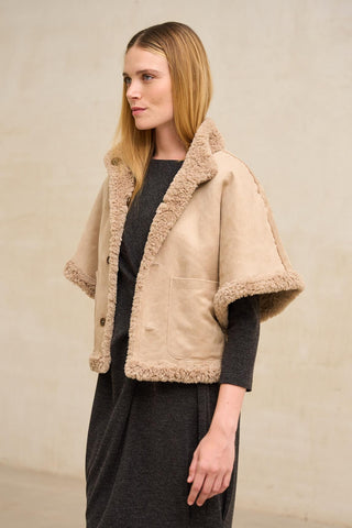 Abrigo Aldoria beige reversible