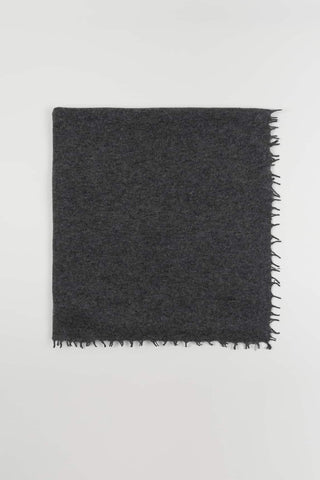 Dark gray cashmere Vairela scarf