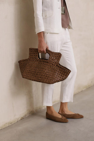 Bolso Saelis cuero camel