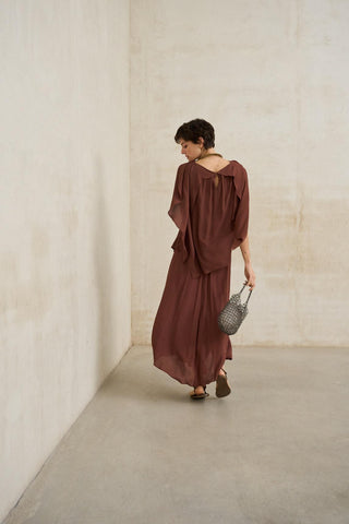 Nareia terracotta skirt