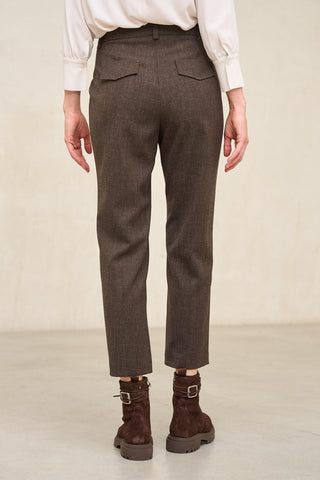 Pantalón Leto marrón chocolate