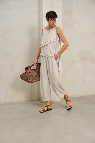 Pantalón Nuvia crudo