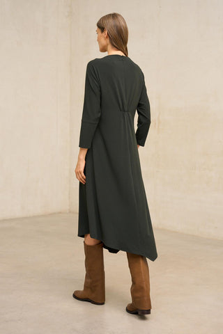 Vestido Quelmira caqui