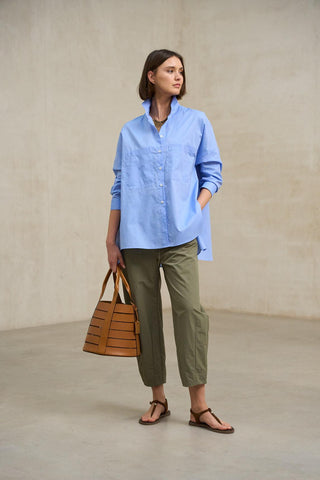 Seraya medium blue shirt