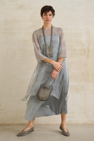 Soreya dress, smoke blue