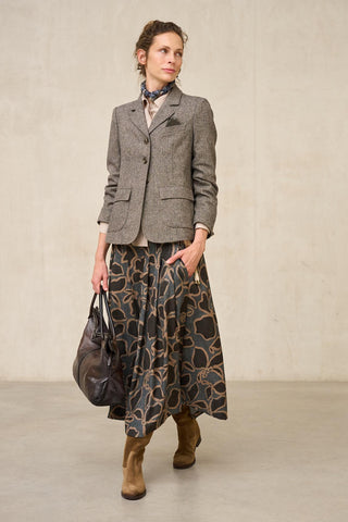 Chaqueta Tazzi espiga gris