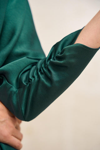 Blusa Leia verde esmeralda