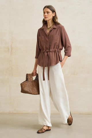 Chaqueta Elvaya terracota