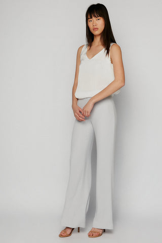 PANTALON PALAZZO GRIS PERLA